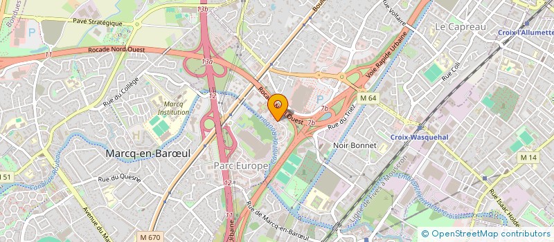 localisation de l'entreprise ECLW  WASQUEHAL