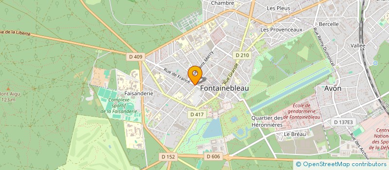 localisation de l'entreprise ECLY à FONTAINEBLEAU