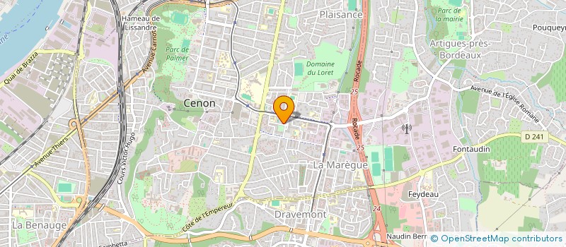 localisation de l'entreprise ECLYPSE DE BORDEAUX-AQUITAINE à CENON