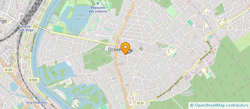 localisation de l'entreprise ECLYSE à DRAVEIL