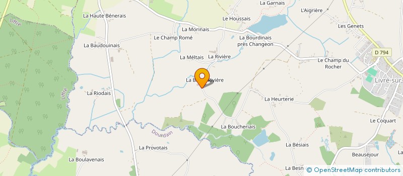 localisation de l'entreprise ECM  LIVRE-SUR-CHANGEON