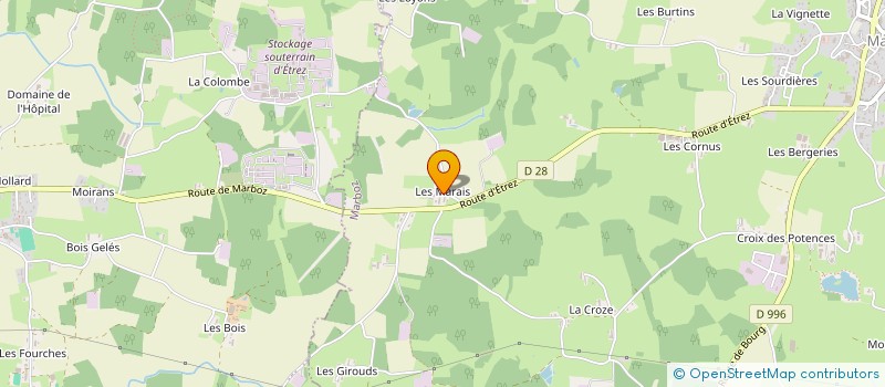 localisation de l'entreprise ECM  MARBOZ