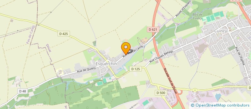 localisation de l'entreprise ECM à ESQUERCHIN