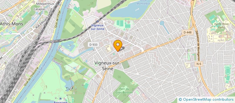 localisation de l'entreprise ECM à VIGNEUX-SUR-SEINE
