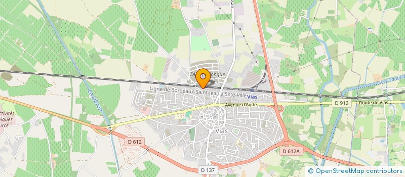 localisation de l'entreprise ECM à VIAS