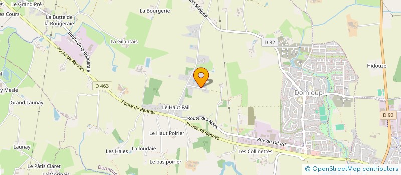 localisation de l'entreprise ECM  DOMLOUP