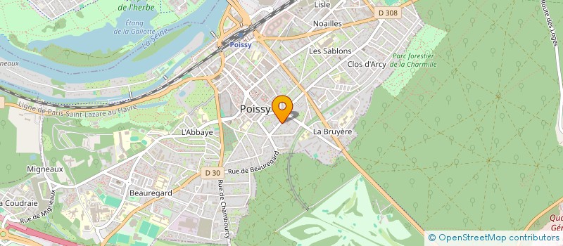 localisation de l'entreprise ECM BAT  POISSY