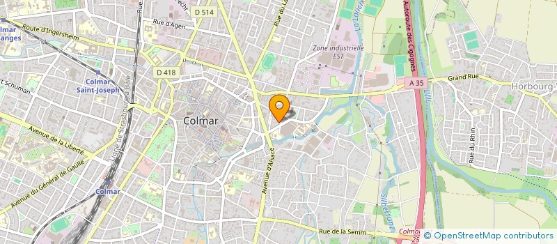 localisation de l'entreprise ECM CONCEPT à COLMAR
