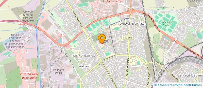 localisation de l'entreprise ECM-CORMAN  REIMS