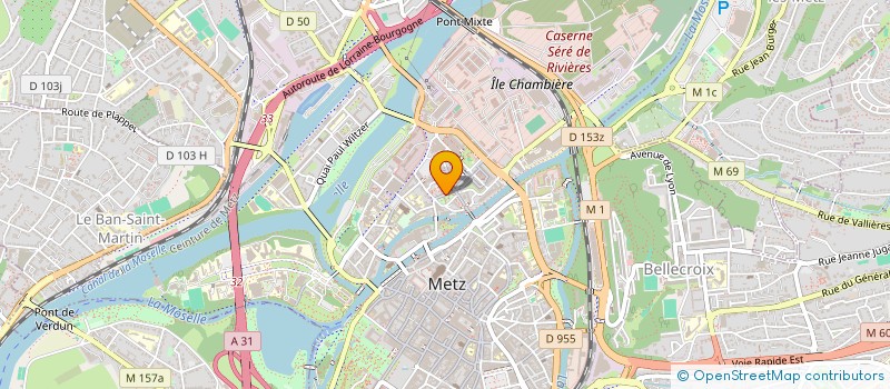 localisation de l'entreprise ECM DISTRIBUTION à METZ