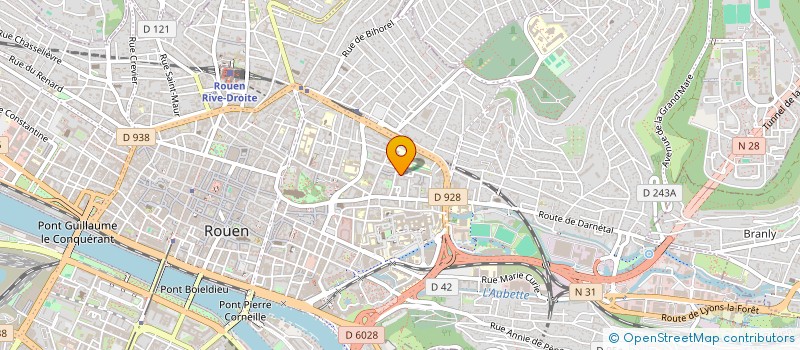 localisation de l'entreprise ECM ESPACE COMMUNICATION MANAGEMENT à ROUEN