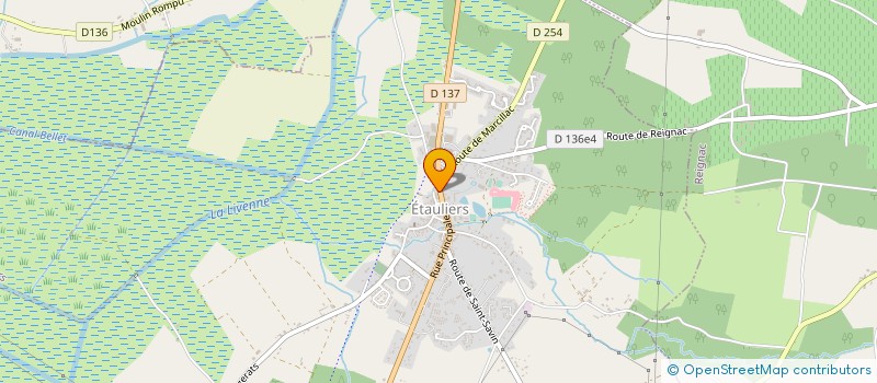 localisation de l'entreprise ECM (ETAULIERS CONSTRUCTION MACONNERIE)  ETAULIERS