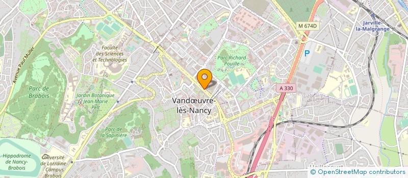localisation de l'entreprise ECM EXPERTISE ET CONSEIL EN MANAGEMENT à VANDŒUVRE-LES-NANCY