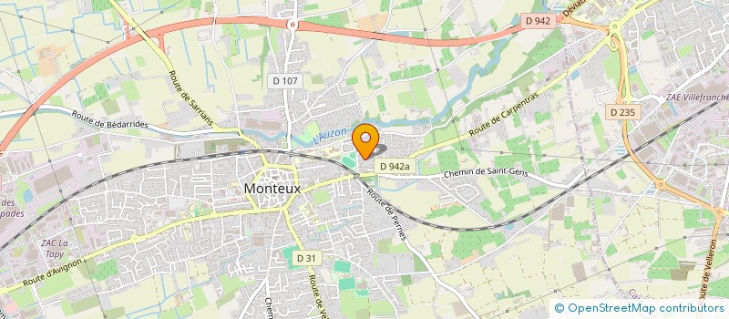 localisation de l'entreprise ECM FRANCE  MONTEUX