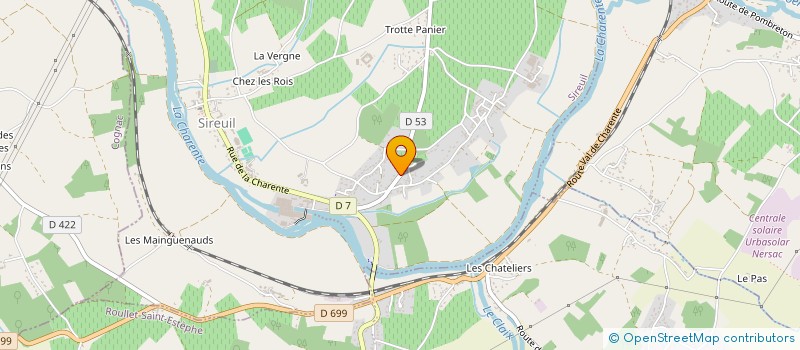 localisation de l'entreprise ECM PECHE à SIREUIL