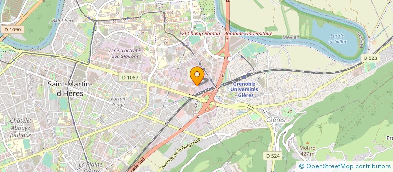 localisation de l'entreprise ECM STORE à SAINT-MARTIN-D'HERES