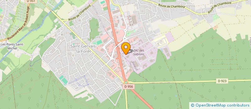 localisation de l'entreprise ECMAPEP à VINEUIL
