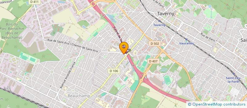 localisation de l'entreprise ECMD +  TAVERNY