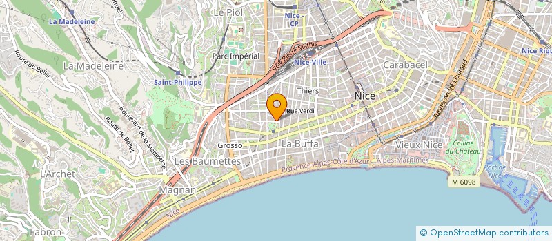 localisation de l'entreprise ECMH2  NICE