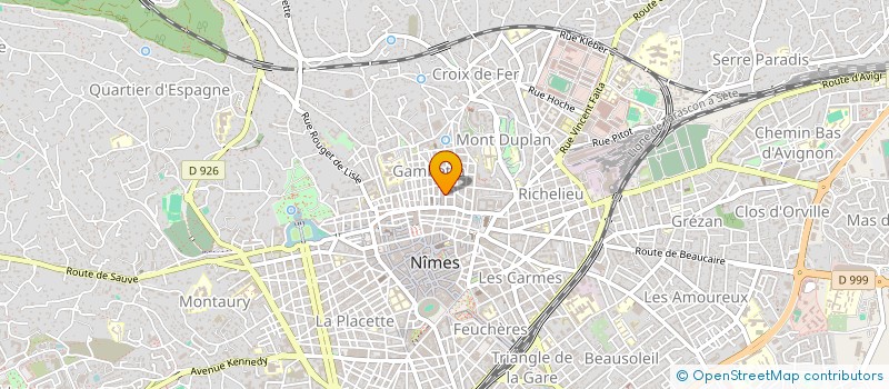 localisation de l'entreprise ECMO à NIMES