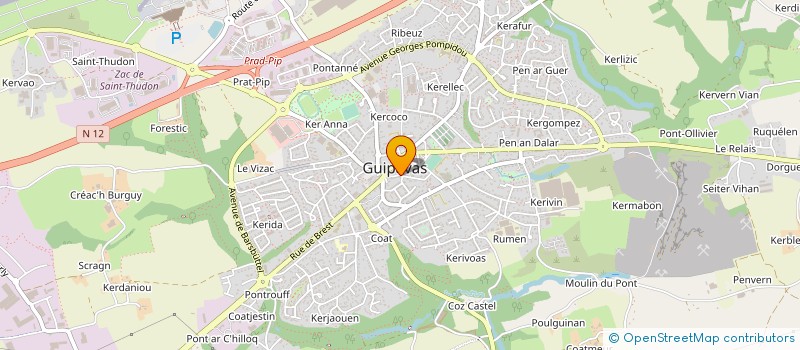 localisation de l'entreprise ECMO INGENIERIE à GUIPAVAS