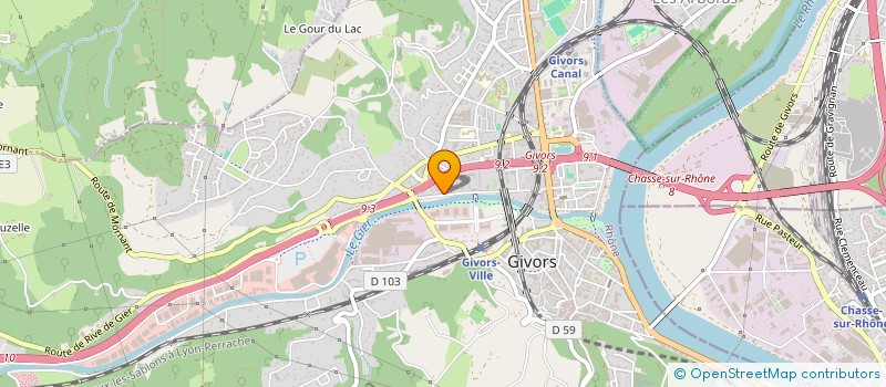 localisation de l'entreprise ECN HOIME à GIVORS