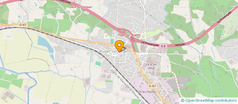 localisation de l'entreprise ECN VAROIS  PUGET-SUR-ARGENS