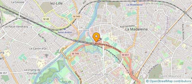 localisation de l'entreprise ECNV à LA MADELEINE