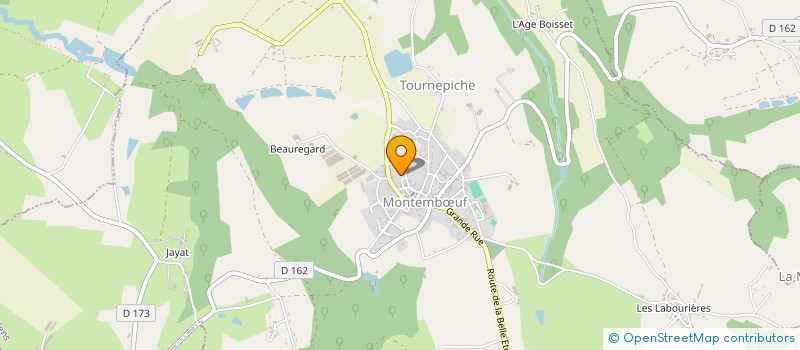 localisation de l'entreprise ECO 16 à MONTEMBŒUF