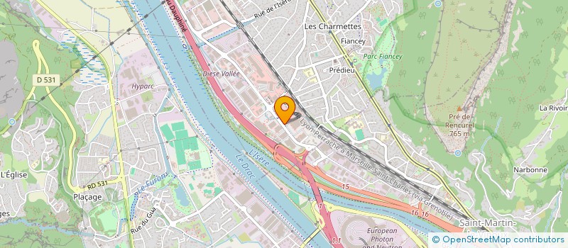 localisation de l'entreprise ECO 38  SAINT-EGREVE