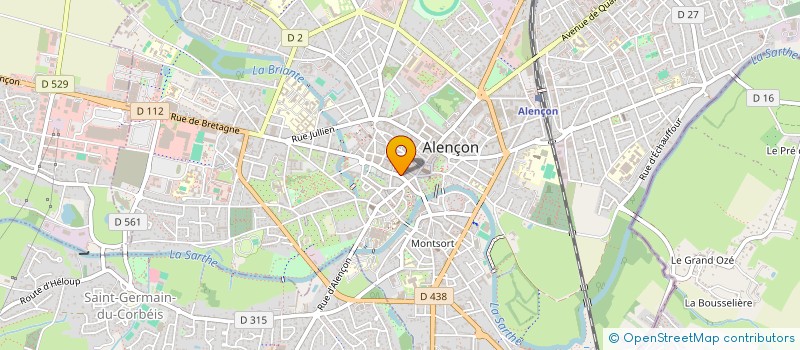 localisation de l'entreprise ECO 7 à ALENCON