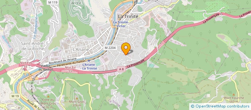 localisation de l'entreprise ECO B2  CAGNES-SUR-MER
