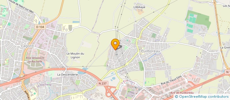 localisation de l'entreprise ECO.BAT  PUILBOREAU