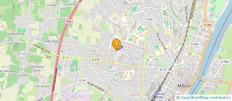 localisation de l'entreprise ECO-BAT à CHARNAY-LES-MACON