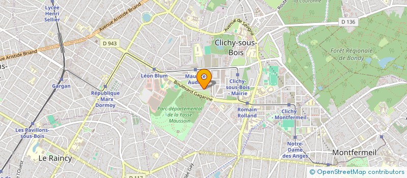 localisation de l'entreprise ECO-BAT à CLICHY-SOUS-BOIS