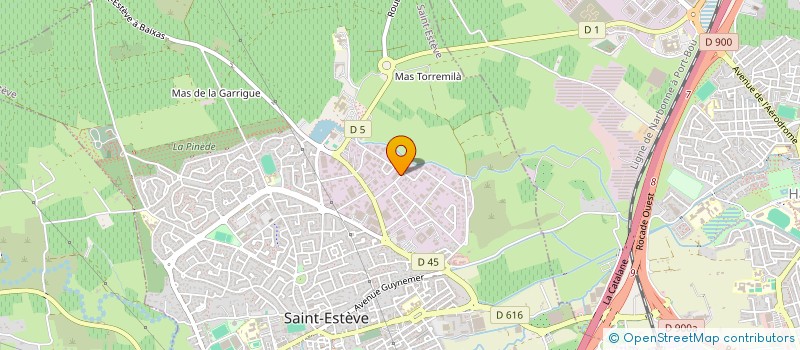 localisation de l'entreprise ECO BAT à SAINT-ESTEVE