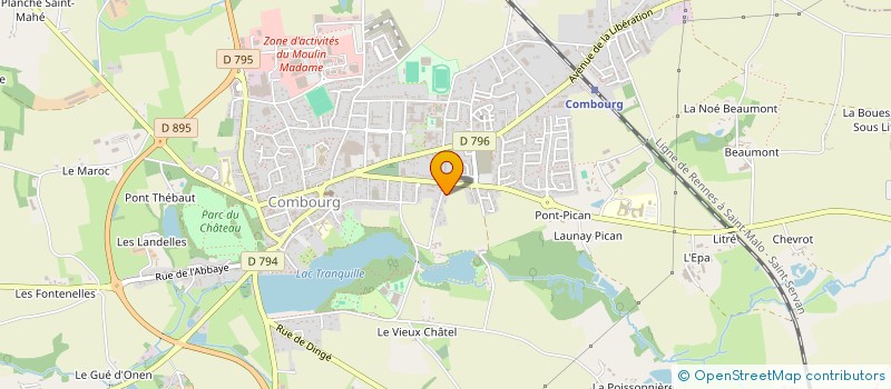 localisation de l'entreprise ECO BAT CONSEILS  COMBOURG