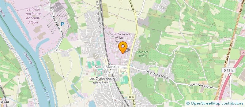 localisation de l'entreprise ECO.BAT SUD-EST  SAINT-MAURICE-L'EXIL