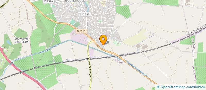 localisation de l'entreprise ECO-BATI 30  BOUILLARGUES