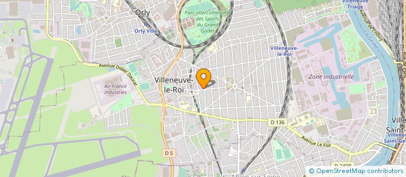 localisation de l'entreprise ECO BATI à VILLENEUVE-LE-ROI
