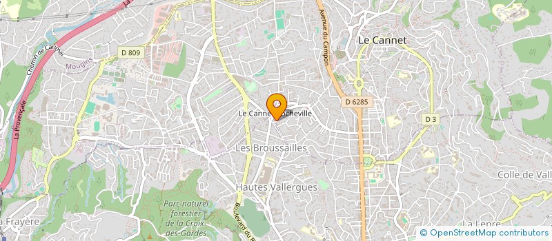 localisation de l'entreprise ECO BATI FRANCE à LE CANNET