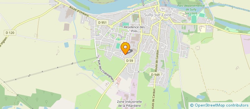 localisation de l'entreprise ECO BATIMENT à SULLY-SUR-LOIRE