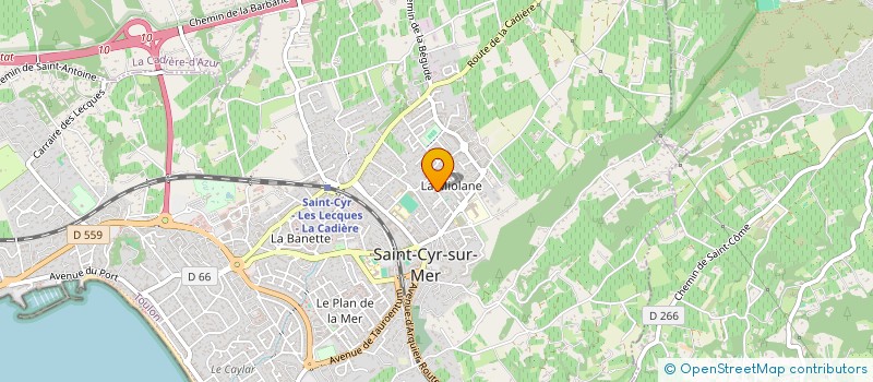 localisation de l'entreprise ECO BEACH à SAINT-CYR-SUR-MER