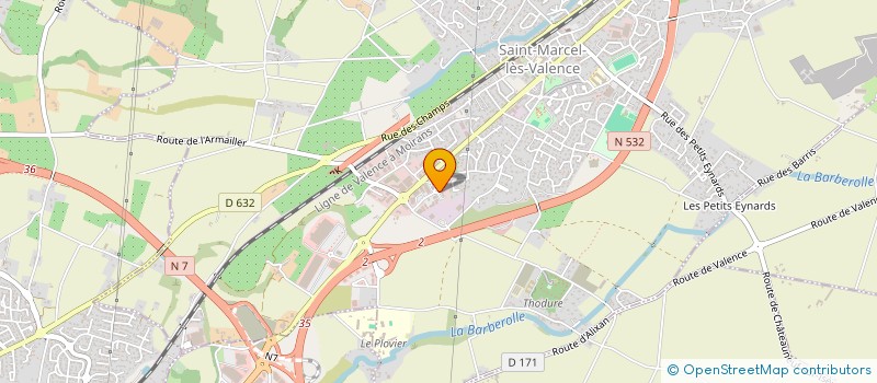 localisation de l'entreprise ECO BELLO à SAINT-MARCEL-LES-VALENCE