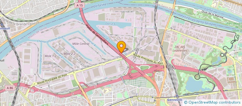 localisation de l'entreprise ECO BETON à GENNEVILLIERS