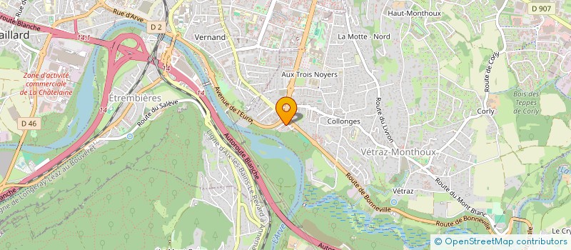 localisation de l'entreprise ECO BIKE EVASION  VETRAZ-MONTHOUX