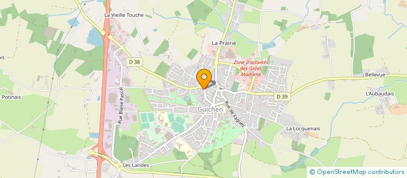 localisation de l'entreprise ECO-BIO CONCEPT DIFFUSION à GUICHEN