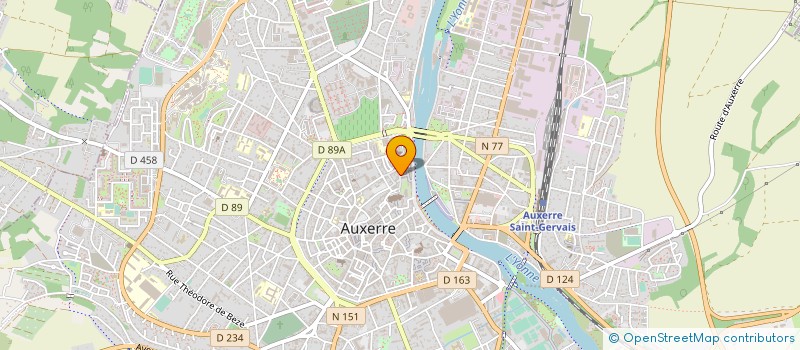 localisation de l'entreprise ECO-BIO HABITAT à AUXERRE
