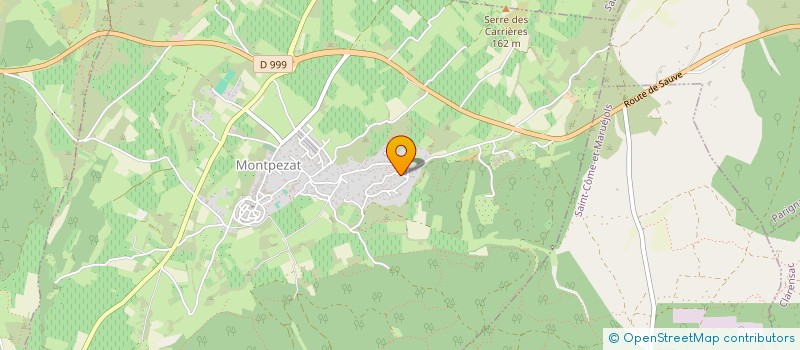 localisation de l'entreprise ECO BOIS  MONTPEZAT