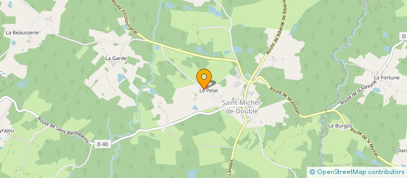 localisation de l'entreprise ECO-BOIS COMBUSTIBLES à SAINT-MICHEL-DE-DOUBLE